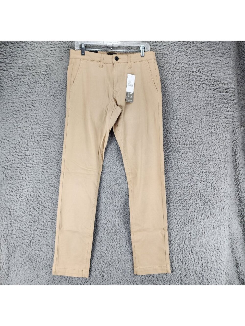 Jachs Pants Mens 30x34 Tan Stretch Mid Rise Straight Fit Slim Straight Leg *NWT*